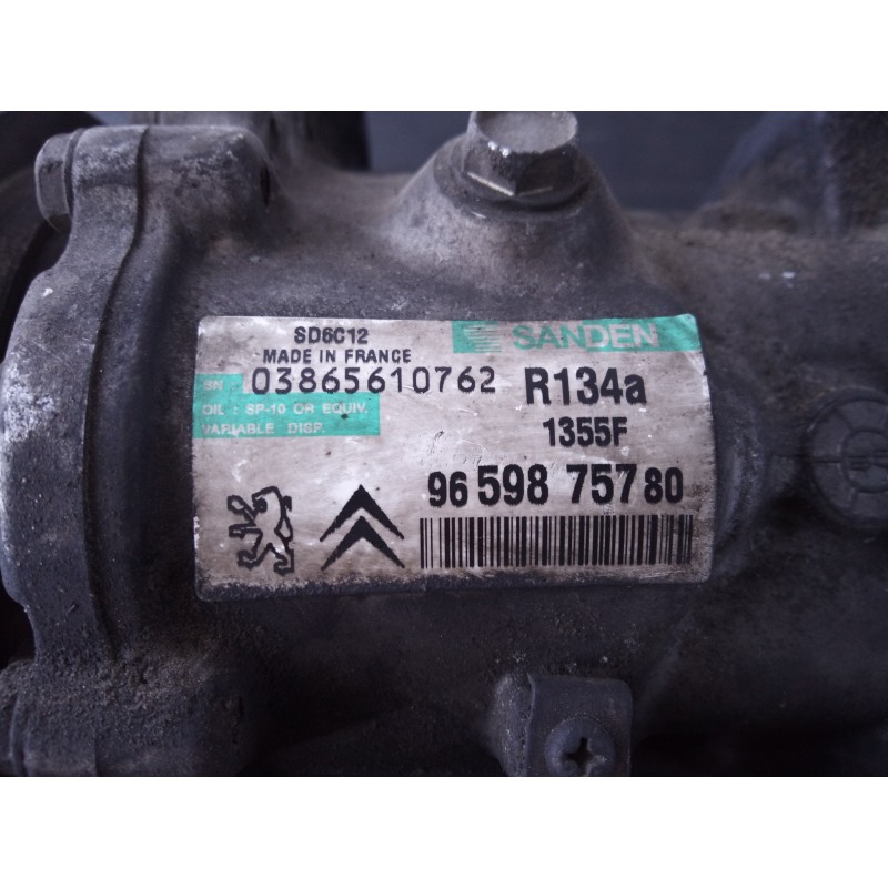Recambio de compresor aire acondicionado para peugeot 207 premium referencia OEM IAM 9659875780 03865610762 P3-A1-9-3