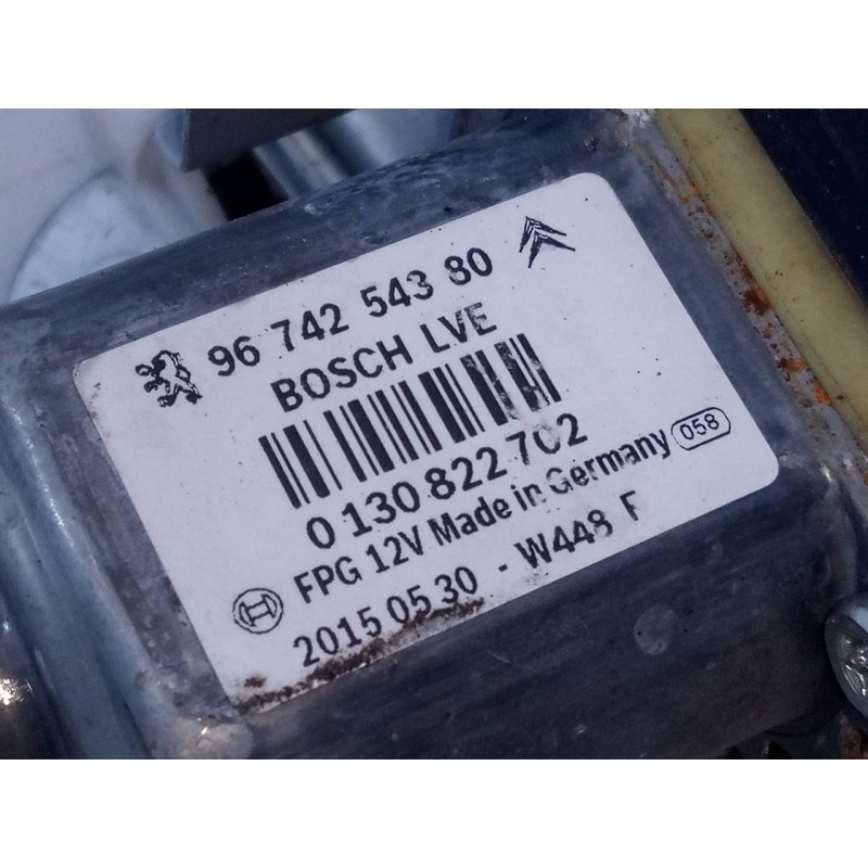 Recambio de elevalunas delantero derecho para peugeot 207 premium referencia OEM IAM 9674254380  E1-A4-48-2