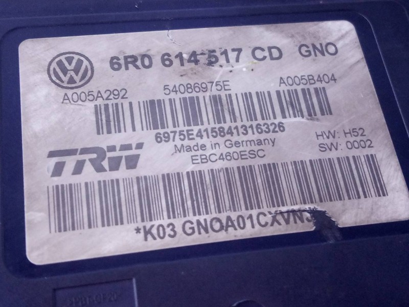 Recambio de abs para seat toledo (kg3) reference referencia OEM IAM 6R0614517CD 6975E415841316326 P3-B8-17-2