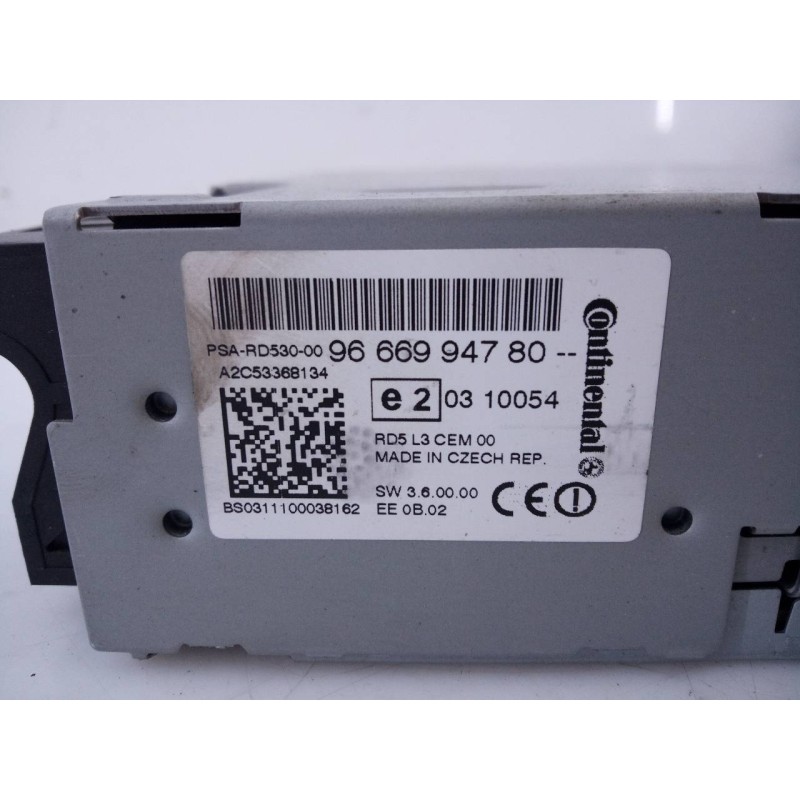 Recambio de sistema audio / radio cd para citroën c4 lim. business referencia OEM IAM 9666994780  E3-B2-39-3