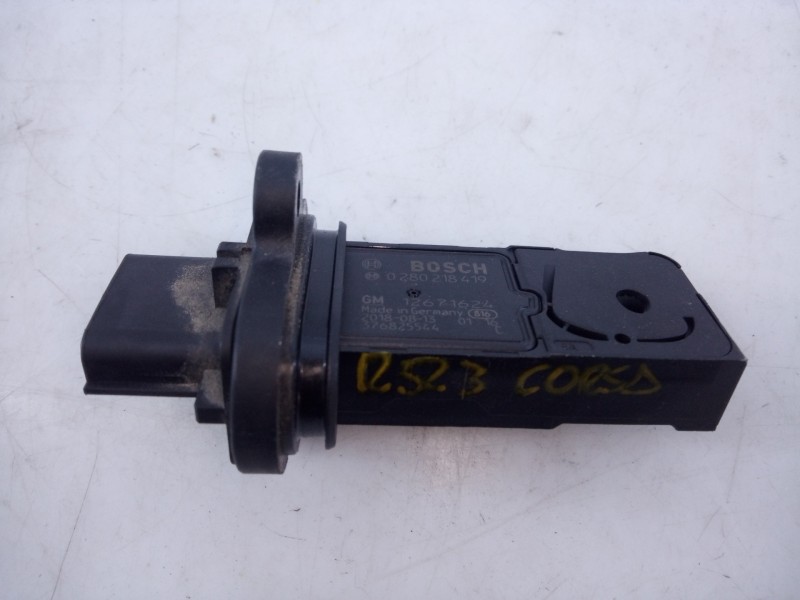 Recambio de caudalimetro para opel corsa e selective referencia OEM IAM 12671624 0280218419 E3-A5-13-3