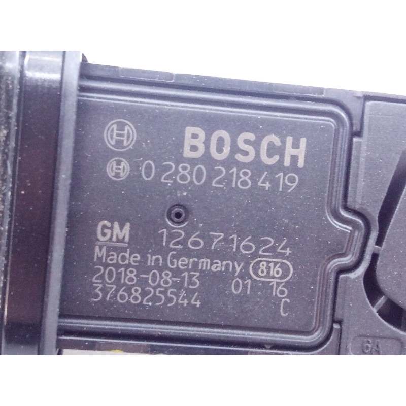 Recambio de caudalimetro para opel corsa e selective referencia OEM IAM 12671624 0280218419 E3-A5-13-3