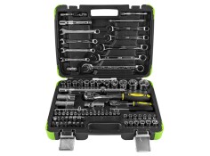 Recambio de juego herramientas de carraca para universal herramientas estuche de herramientas de 82 piezas con vasos hexagonales 2