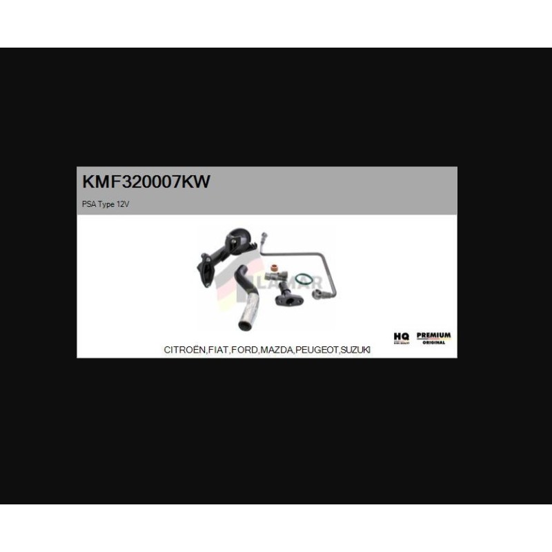 Recambio de kit montaje turbo para universal tubo decantador/carter psa 1.6 hdi / suzuki 1.6 ddis / ford 1.6 tdci referencia OEM