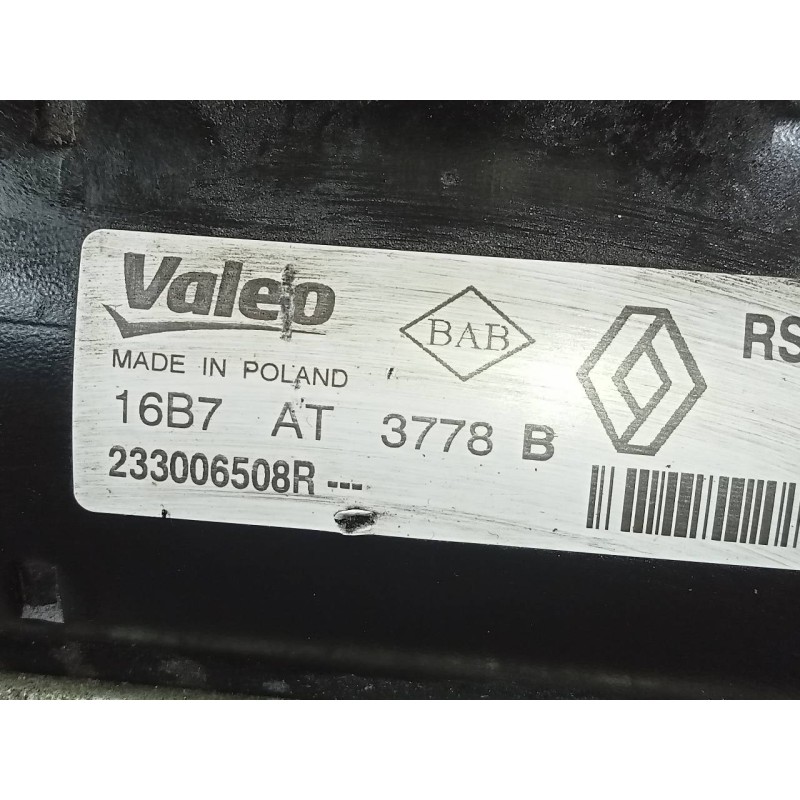 Recambio de motor arranque para renault clio iv dynamique referencia OEM IAM 233006508R  P3-B7-19-2