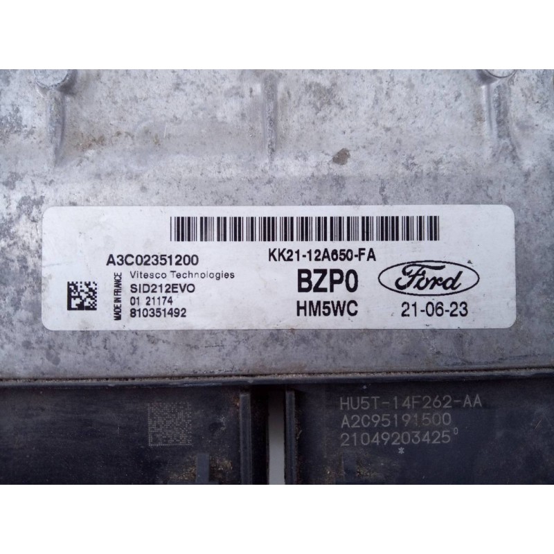 Recambio de centralita motor uce para ford transit custom kasten v363 referencia OEM IAM KK2112A650FA A3C02351200 E2-B3-29-1