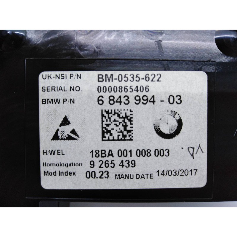 Recambio de cuadro instrumentos para mini mini 5-trg. (f55) cooper d referencia OEM IAM 684399403 926439 E3-A2-48-4