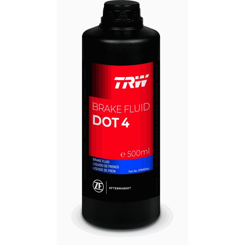 Recambio de liquido de frenos para universal elect. y accs. trw dot 4 - 500ml referencia OEM IAM PFB450CE NUEVO T1-3-A7-5