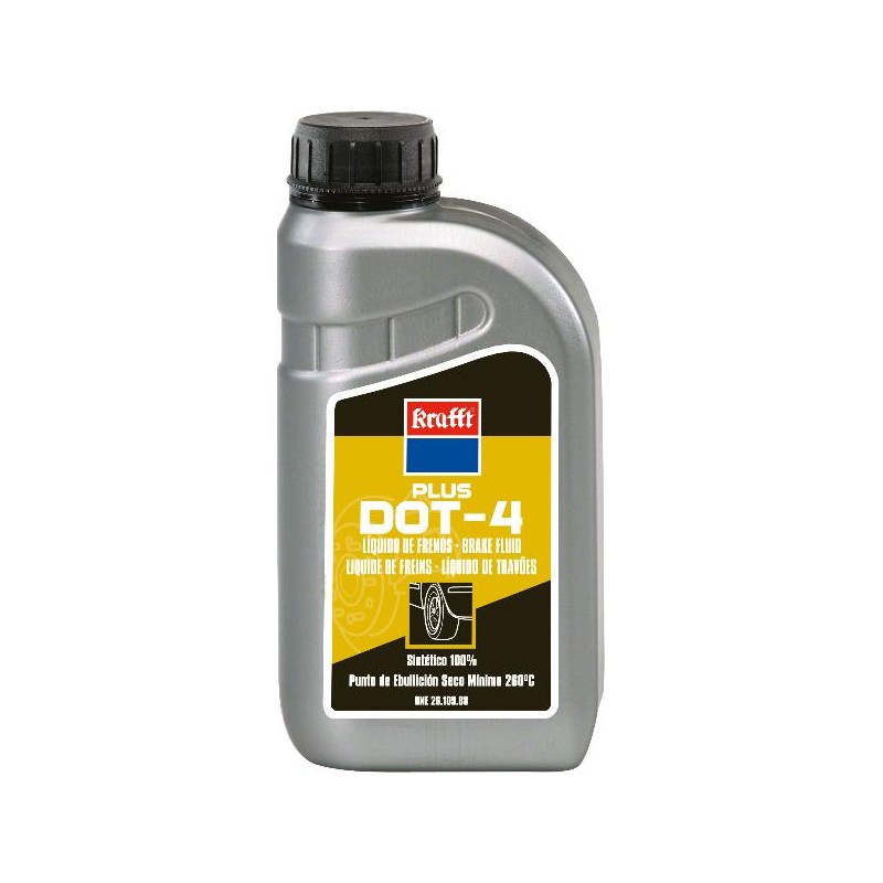 Recambio de liquido de frenos para universal accesorios líquido de frenos dot-4 plus 500ml krafft referencia OEM IAM 10063 NUEVO