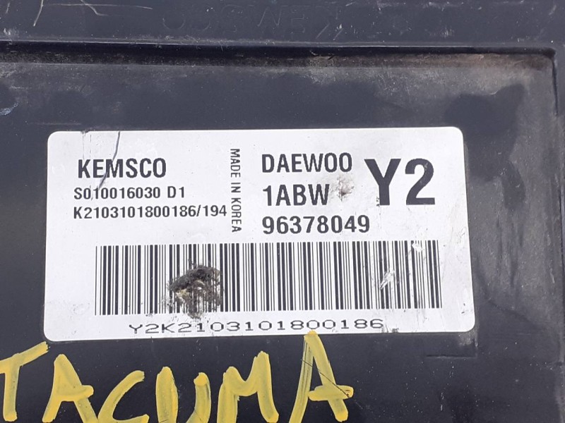 Recambio de centralita motor uce para chevrolet tacuma referencia OEM IAM 96378049 S010016030D1 E3-A5-8-3