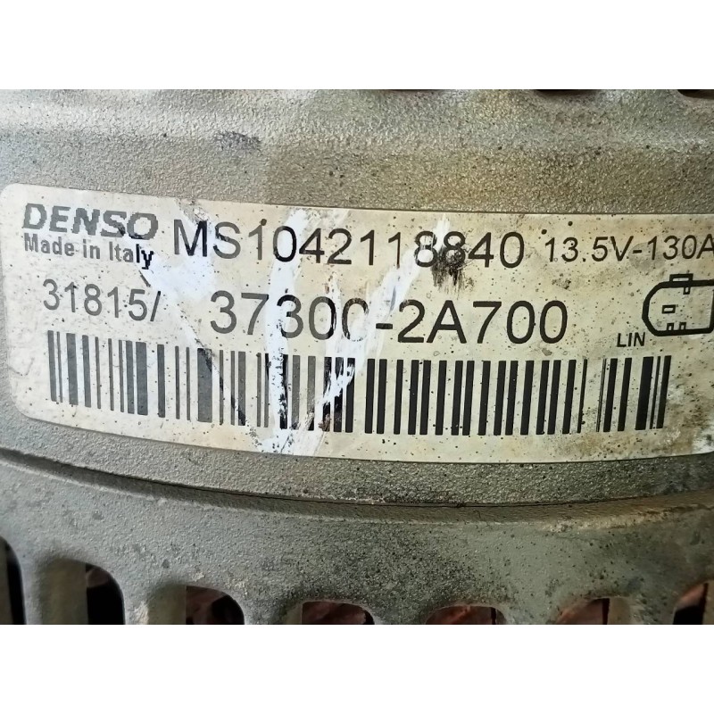 Recambio de alternador para kia sportage drive 4x2 referencia OEM IAM 373002A700 1042118840 P3-B5-5-3