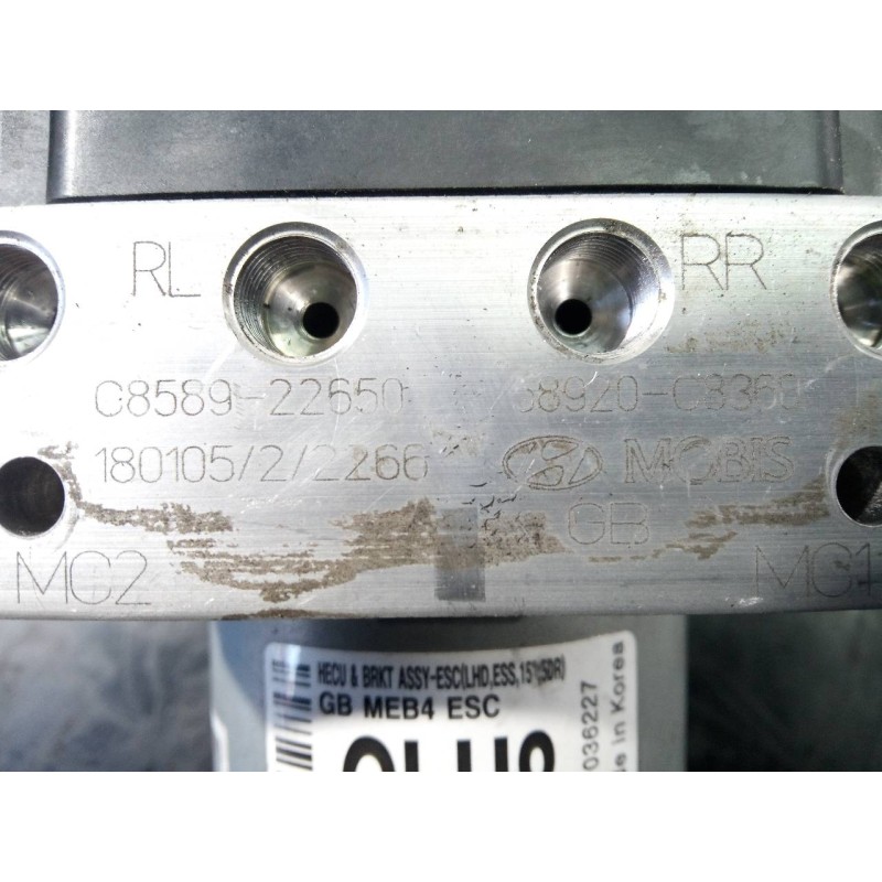 Recambio de abs para hyundai i20 trend referencia OEM IAM 0858922650 18010522266 P3-A8-28-4