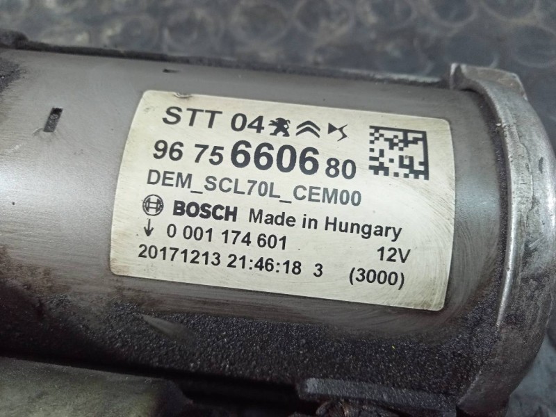 Recambio de motor arranque para peugeot 308 active referencia OEM IAM 9675660680  P3-A10-18-2