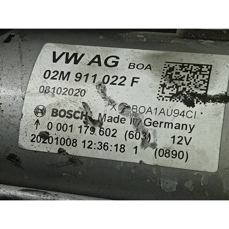 Recambio de motor arranque para seat ateca (kh7) xcellence referencia OEM IAM 02M911022F 0001179602 