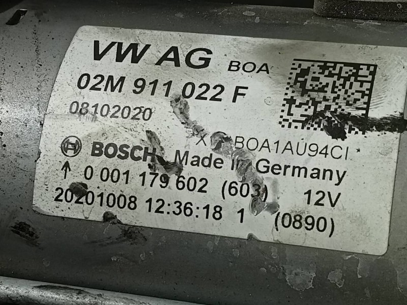 Recambio de motor arranque para seat ateca (kh7) xcellence referencia OEM IAM 02M911022F 0001179602 