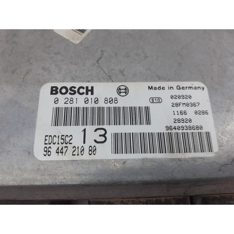 Recambio de centralita motor uce para citroën c5 berlina 2.0 hdi premier referencia OEM IAM 0281010808 9644721080 E2-A2-13-2