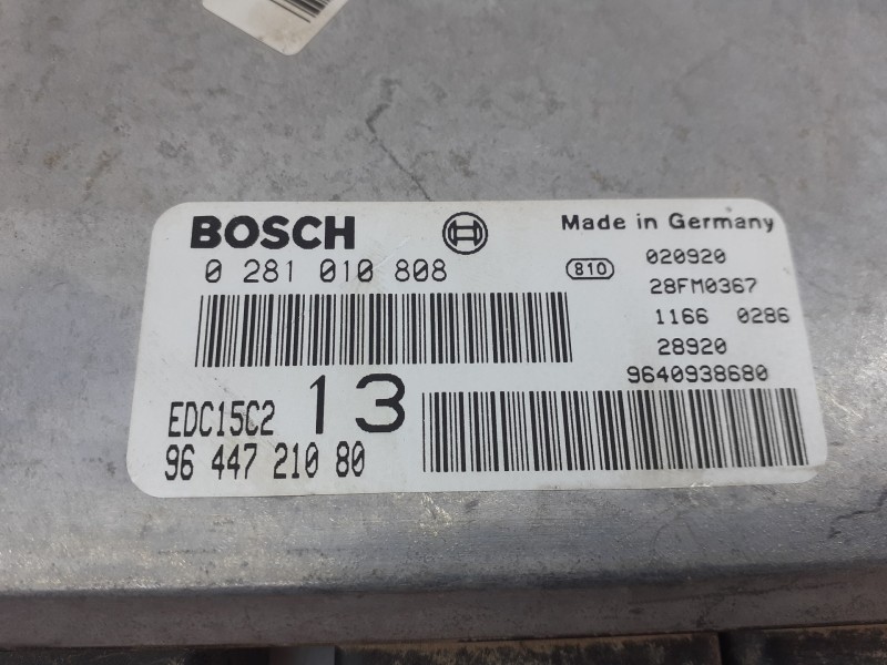 Recambio de centralita motor uce para citroën c5 berlina 2.0 hdi premier referencia OEM IAM 0281010808 9644721080 E2-A2-13-2