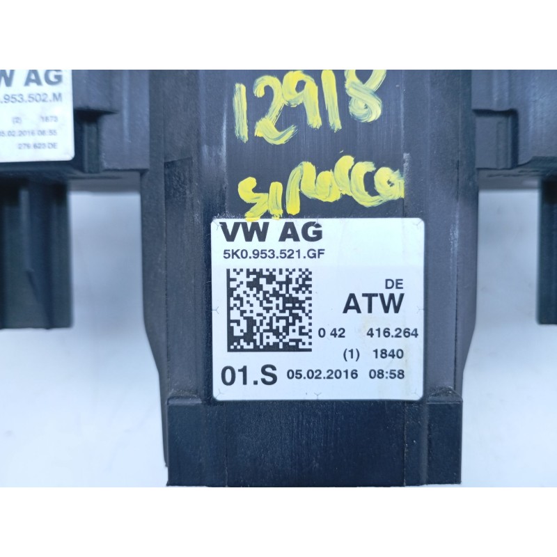 Recambio de mando intermitentes para volkswagen scirocco (138) r-line referencia OEM IAM 5K0953521GF 5K0953502M 