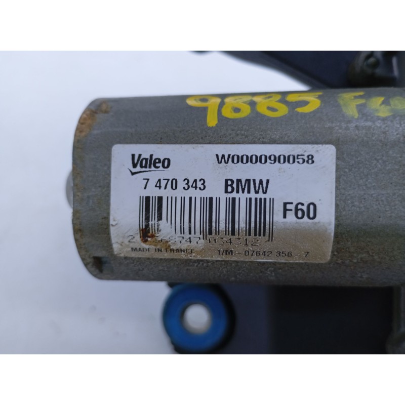 Recambio de motor limpia trasero para mini countryman (f60) cooper referencia OEM IAM 7470343 W000090058 