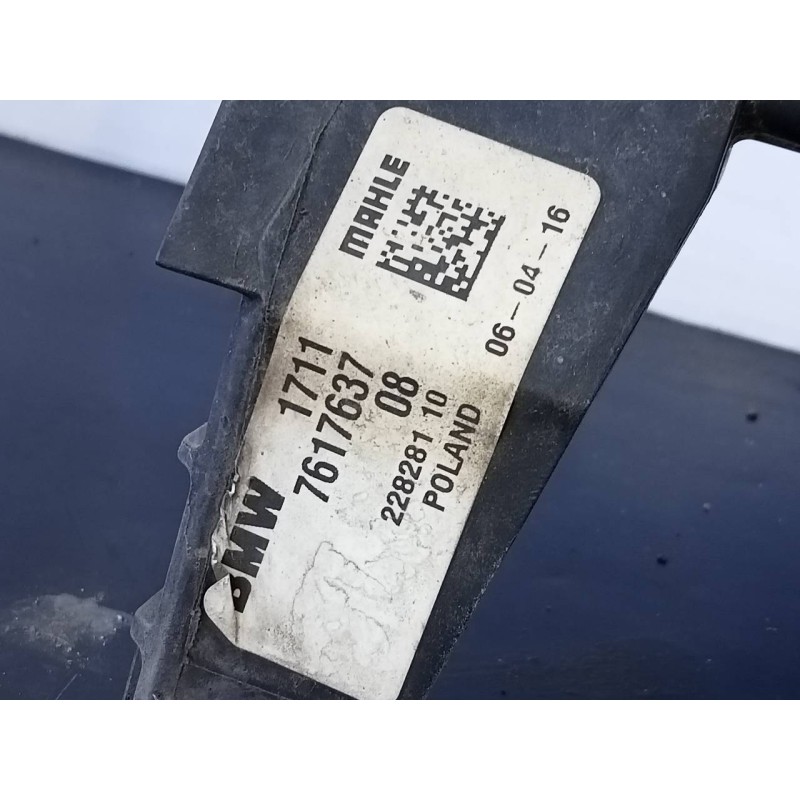 Recambio de radiador agua para bmw serie x1 (f48) sdrive18d referencia OEM IAM 17117617637 22828110 P2-A6-13