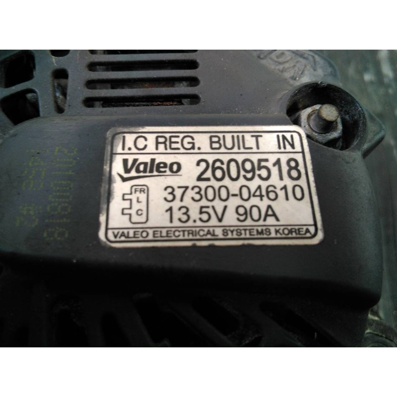 Recambio de alternador para hyundai i10 classic referencia OEM IAM 3730004610 2609518 P3-B5-19-3