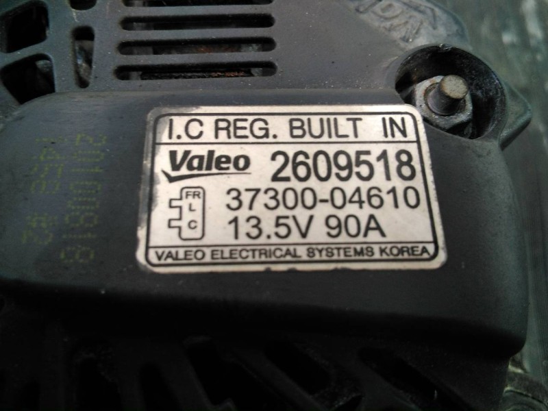 Recambio de alternador para hyundai i10 classic referencia OEM IAM 3730004610 2609518 P3-B5-19-3