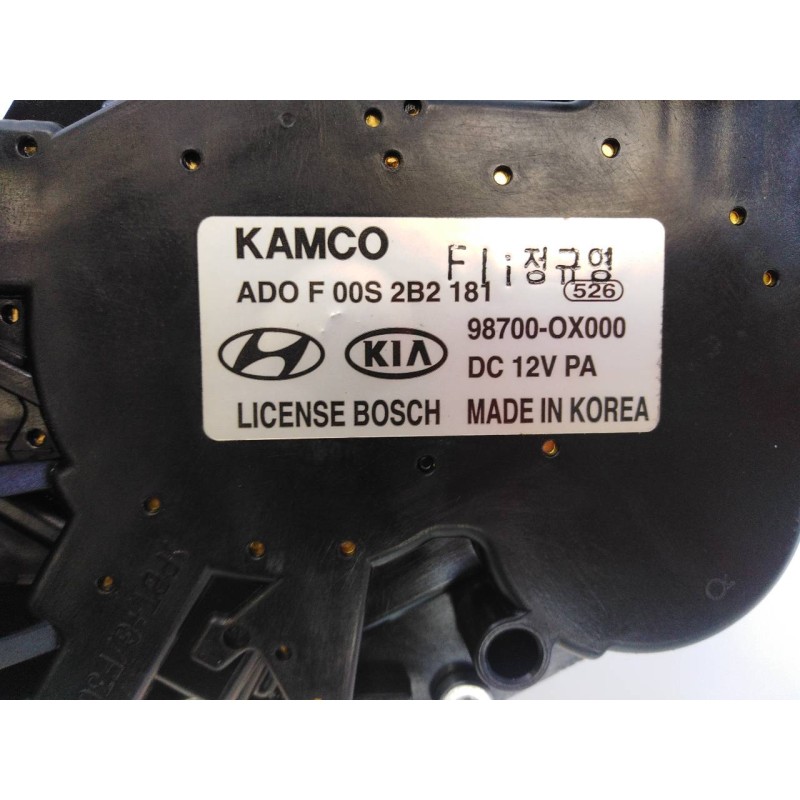 Recambio de motor limpia trasero para hyundai i10 classic referencia OEM IAM 98700OX000 F00S2B2181 E2-B5-5-2