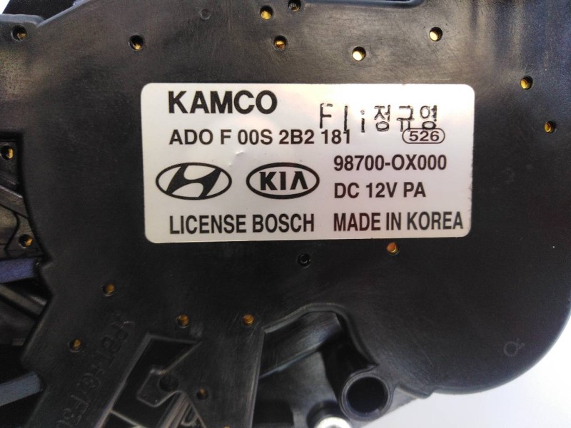 Recambio de motor limpia trasero para hyundai i10 classic referencia OEM IAM 98700OX000 F00S2B2181 E2-B5-5-2