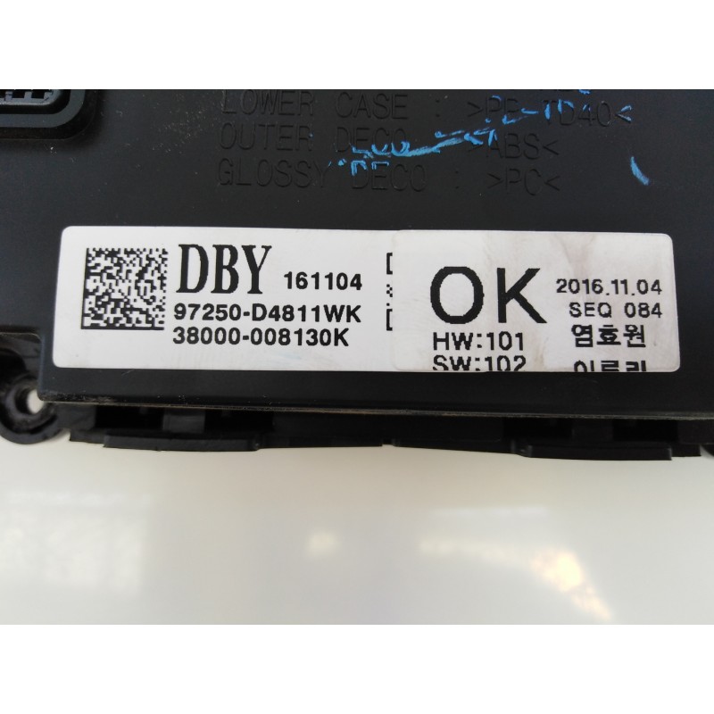 Recambio de mando climatizador para kia optima emotion referencia OEM IAM 97250D4811 38000008130 E3-A3-25-2