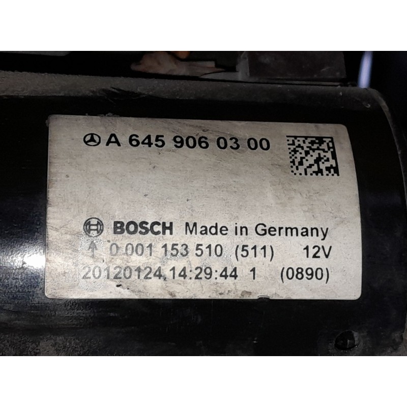 Recambio de motor arranque para mercedes-benz clase b sports tourer (w246, w242) b 180 cdi (246.200) referencia OEM IAM A6459060