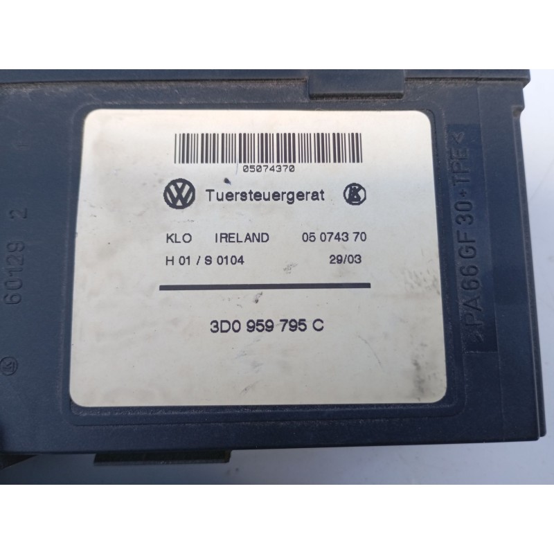 Recambio de motor elevalunas trasero izquierdo para volkswagen touareg (7la) tdi r5 referencia OEM IAM 3D0959795C  