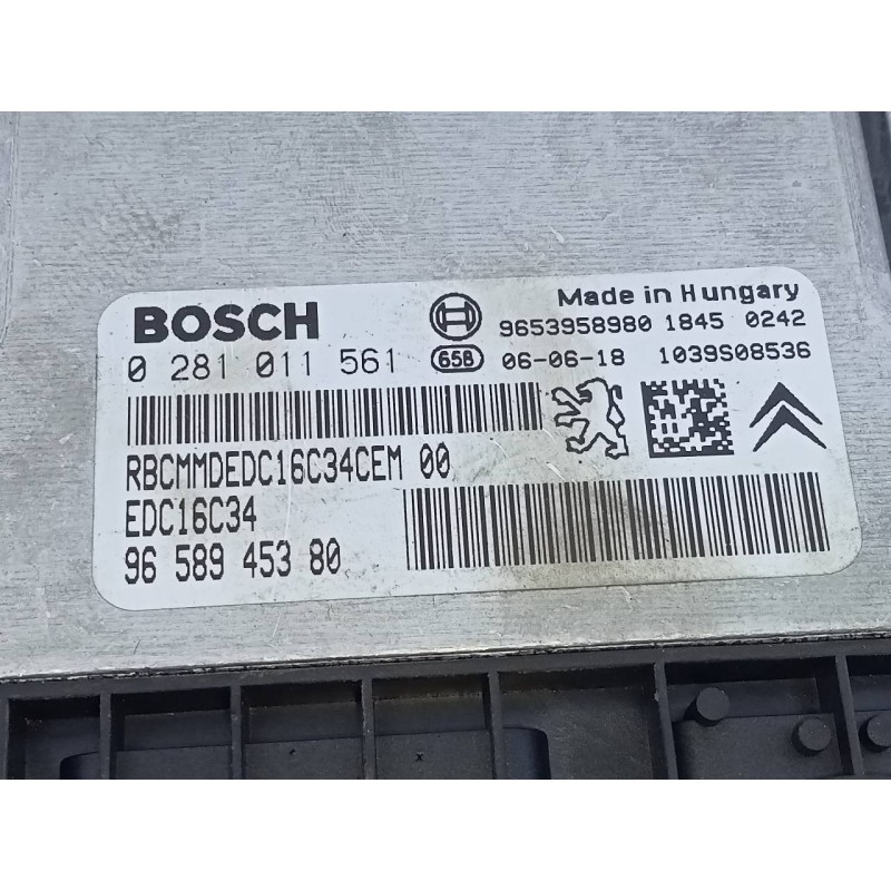Recambio de centralita motor uce para citroën c5 berlina premier (e) referencia OEM IAM 9658945380 0281011561 E3-B2-40-2