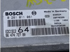 Recambio de centralita motor uce para peugeot 307 break / sw (s1) sw clim referencia OEM IAM 9647472780 0281011081 E3-B2-40-2 2