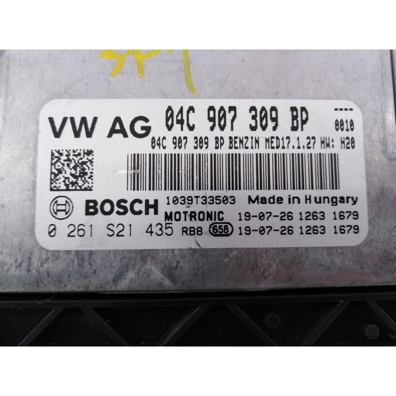 Recambio de centralita motor uce para seat leon (5f1) style visio edition referencia OEM IAM 04C907309BP 0261S21435 E2-A1-7-1