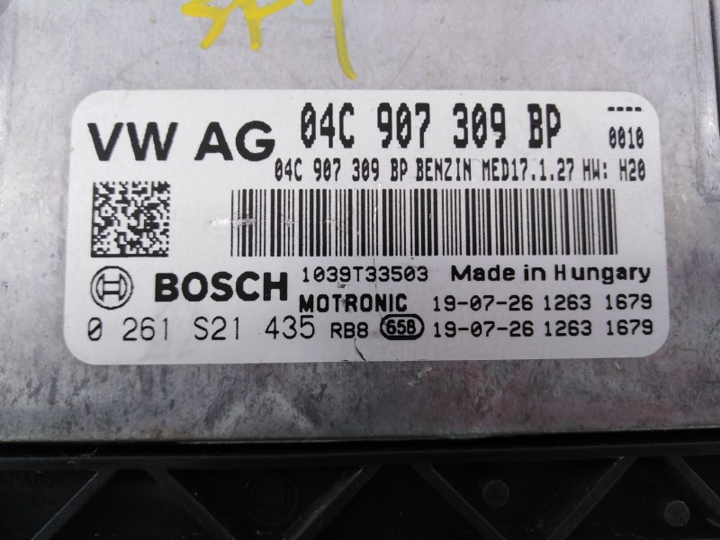 Recambio de centralita motor uce para seat leon (5f1) style visio edition referencia OEM IAM 04C907309BP 0261S21435 E2-A1-7-1