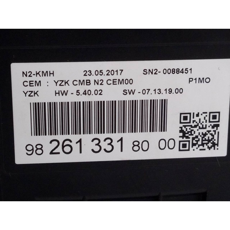 Recambio de cuadro instrumentos para opel crossland x excellence referencia OEM IAM 9826133180  E3-A5-14-4