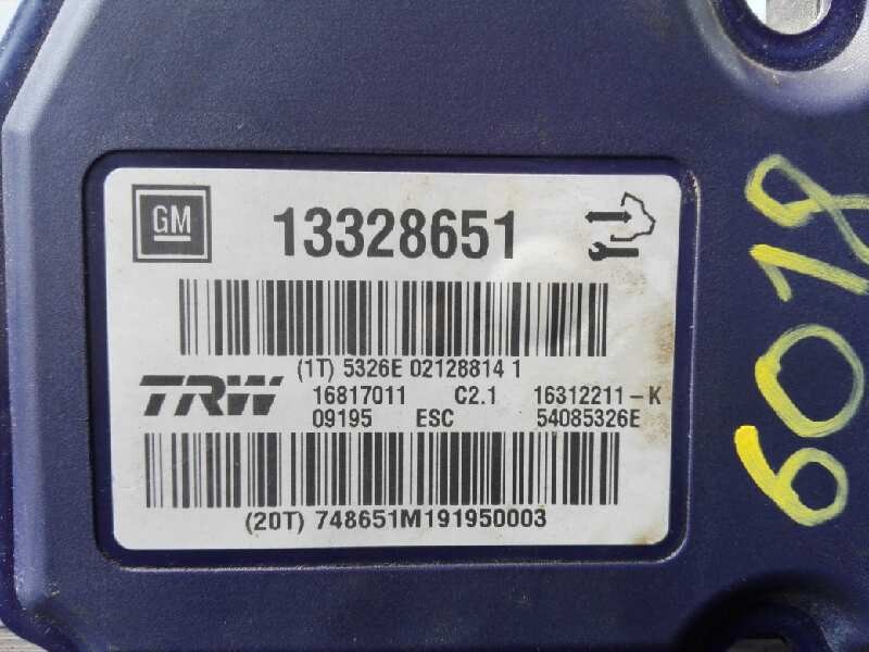 Recambio de abs para opel insignia berlina expression referencia OEM IAM 13328651 69184246 P3-A8-29-3