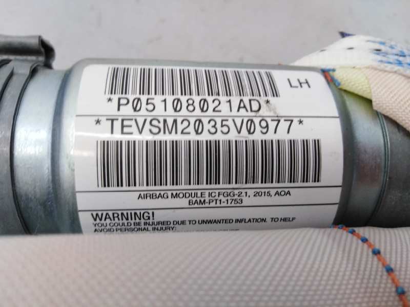 Recambio de airbag cortina delantero izquierdo para jeep gr.cherokee (wk) 3.0 crd summit referencia OEM IAM 68250175AH P05108021