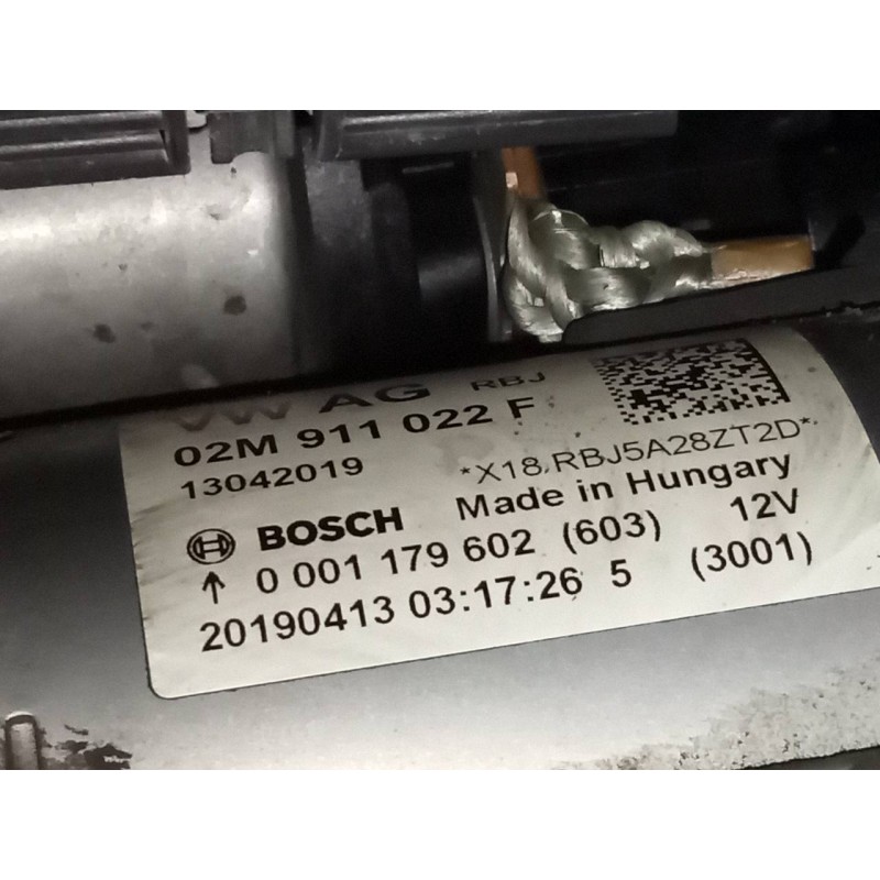 Recambio de motor arranque para seat ibiza (kj1) style referencia OEM IAM 02M911022F  