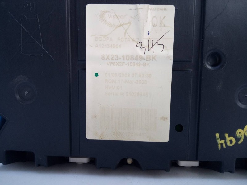 Recambio de cuadro instrumentos para jaguar xf 3.0 v6 luxury referencia OEM IAM 8X2310849BK VP8Z2F10849BK E3-B3-35-3