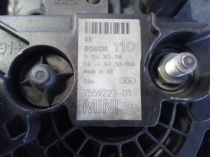 Recambio de alternador para bmw mini cabrio (r52) one referencia OEM IAM 755922301 0124325158 P3-A5-27-3