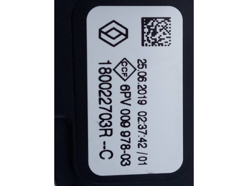 Recambio de pedal acelerador para dacia sandero stepway referencia OEM IAM 180022703R 6PV00997803 E2-A1-4-1