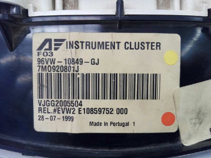 Recambio de cuadro instrumentos para seat alhambra (7v8) nostrum referencia OEM IAM 1581Y50806028 96VW10849GJ E2-A1-5-6