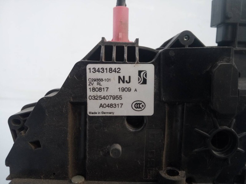 Recambio de cerradura puerta trasera izquierda para opel corsa e selective ecoflex referencia OEM IAM 13431842 0325407955 E2-B6-
