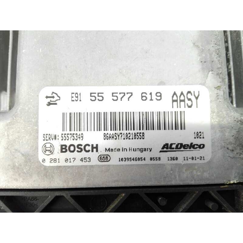 Recambio de centralita motor uce para opel insignia berlina edition referencia OEM IAM 55577619 0281017453 E3-A5-18-5