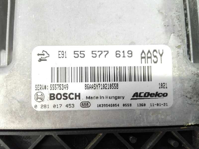 Recambio de centralita motor uce para opel insignia berlina edition referencia OEM IAM 55577619 0281017453 E3-A5-18-5