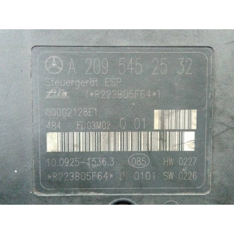Recambio de abs para mercedes-benz clase c (w203) berlina referencia OEM IAM A2095452532  P3-A8-12-2