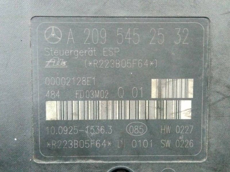 Recambio de abs para mercedes-benz clase c (w203) berlina referencia OEM IAM A2095452532  P3-A8-12-2