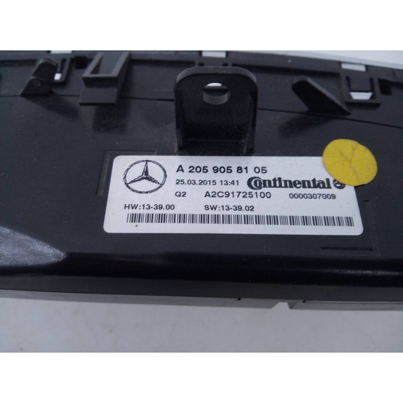 Recambio de mando climatizador para mercedes-benz clase c (w205) lim. c 220 cdi bluetec (205.004) referencia OEM IAM A2059058105
