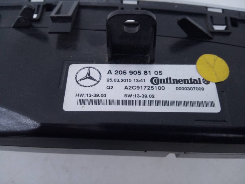 Recambio de mando climatizador para mercedes-benz clase c (w205) lim. c 220 cdi bluetec (205.004) referencia OEM IAM A2059058105